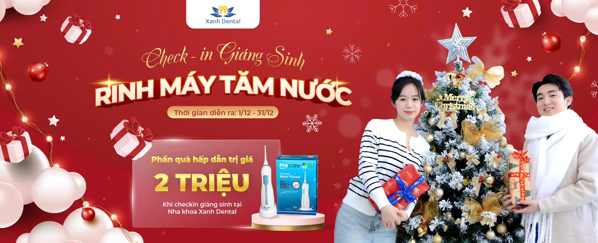 Chương trình "Check-in Giáng sinh - Rinh máy tăm nước"