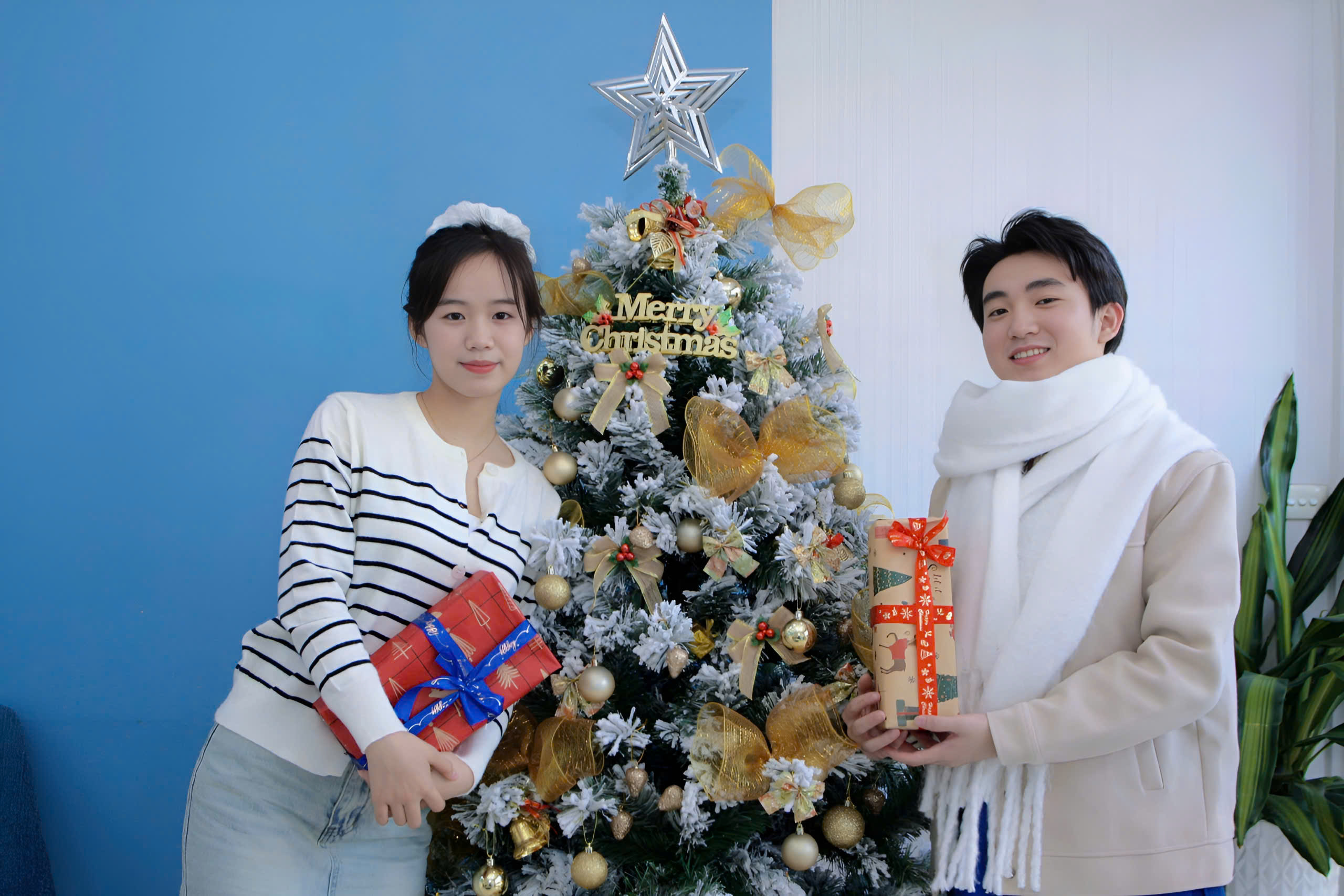 Không gian Check-in Giáng sinh tại Xanh Dental 