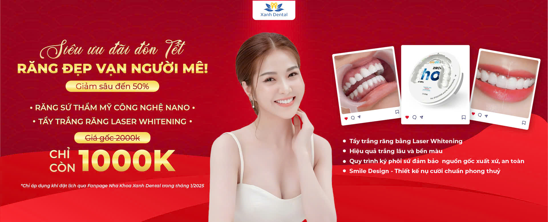 Siêu ưu đãi đón Tết - Răng đẹp vạn người mê