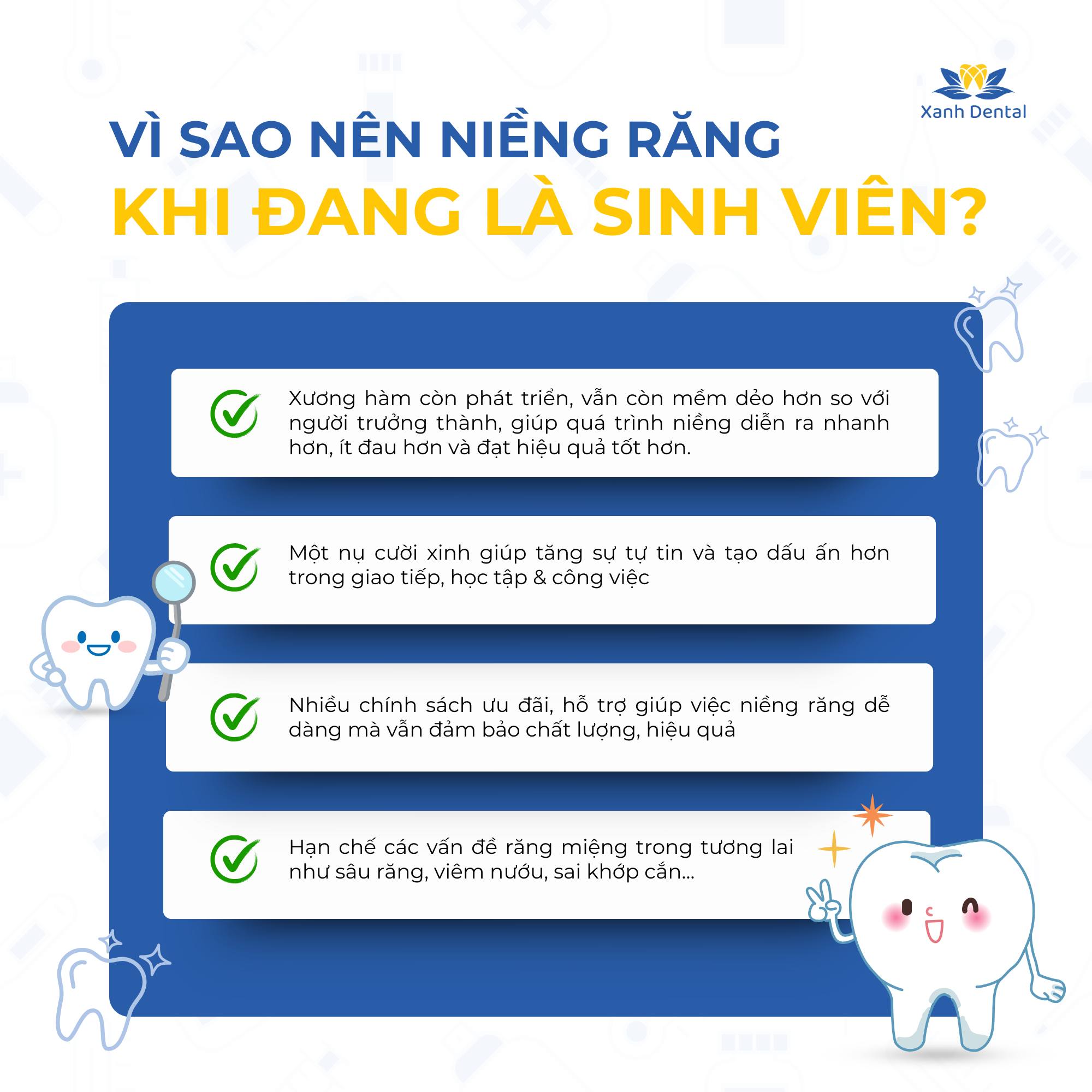 Vì sao nên niềng răng khi đang là sinh viên