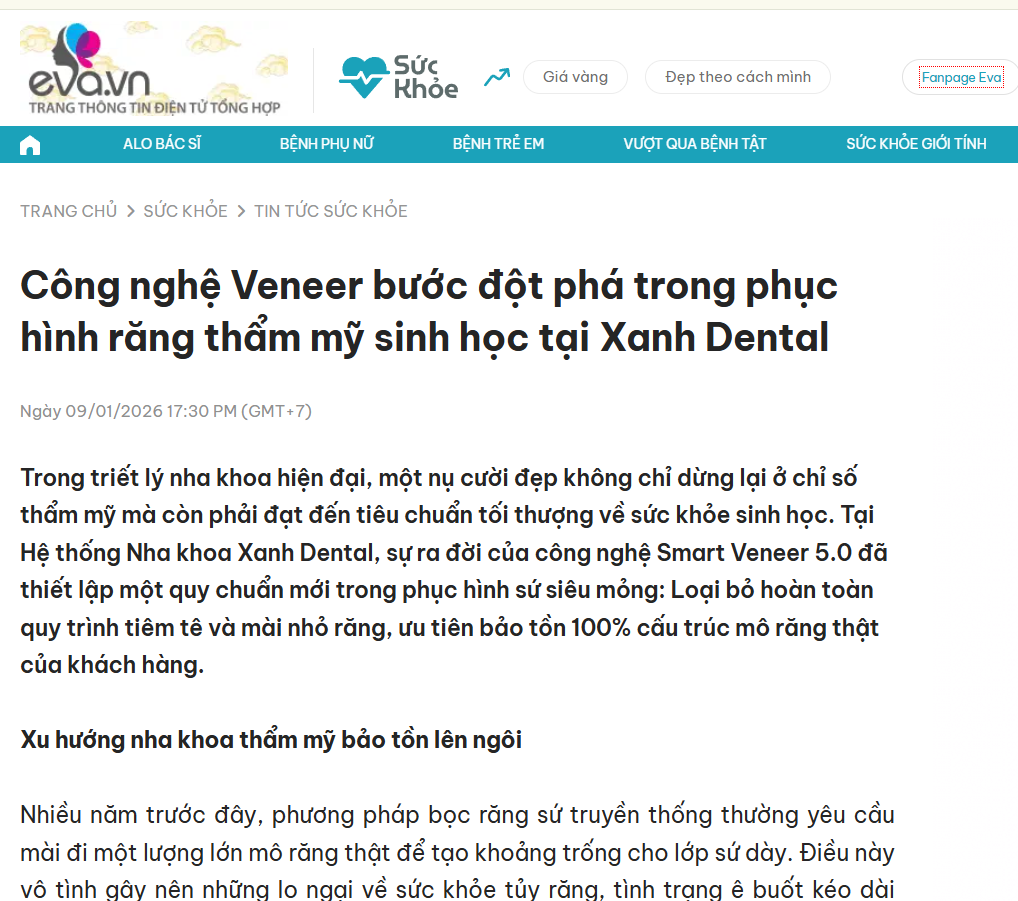 Công nghệ Smart Veneer – Bước ngoặt trong phục hình răng sứ sinh học